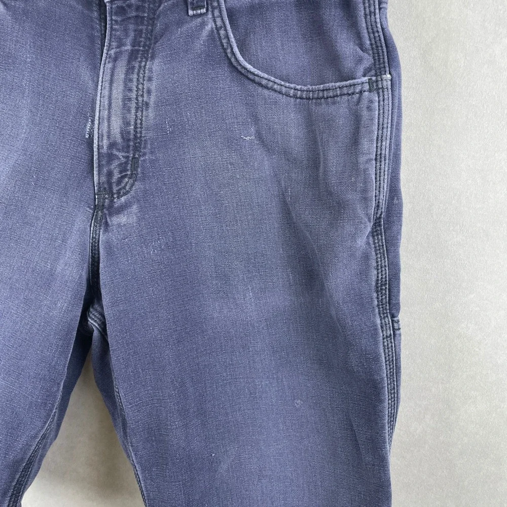 Carhartt FR Flame Resistant Work Shorts Blue Custom Cut Off Carpenter CAT 2 33